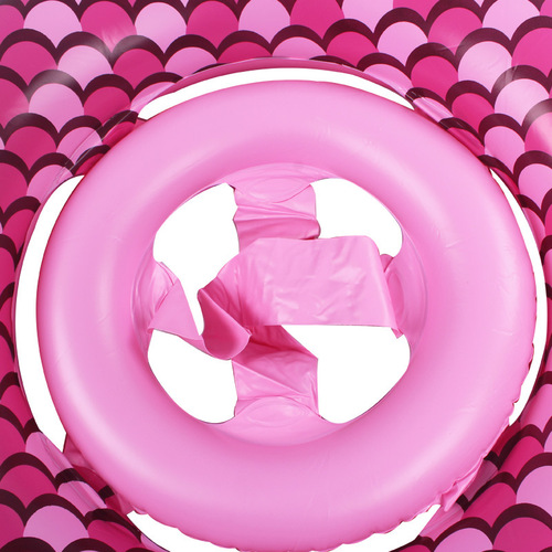 New children's mermaid swimming ring, baby lying down pineapple seat, baby donut lifebuoy