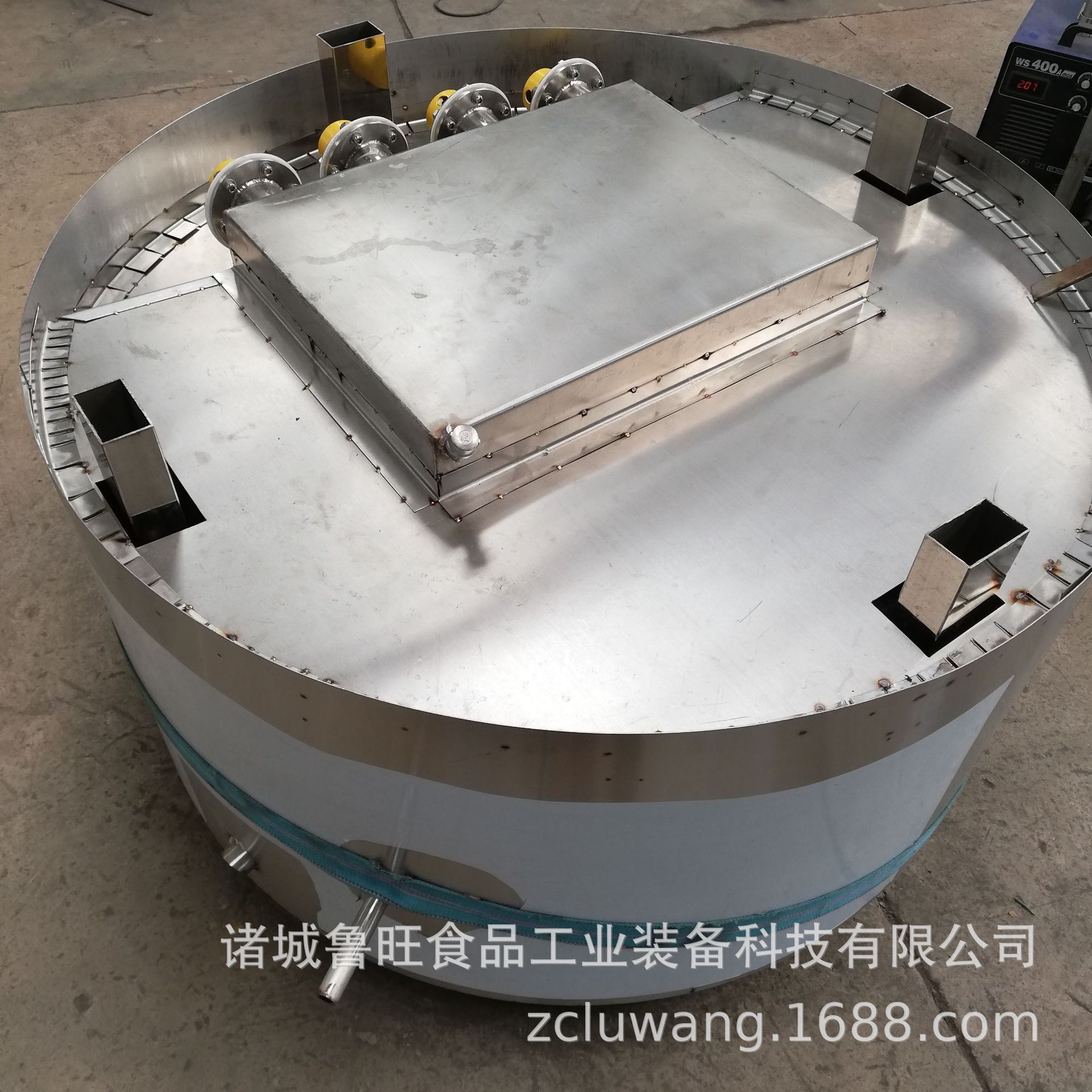 400L立式電加熱導(dǎo)熱油帶保溫夾層鍋