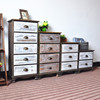 Manufacturer directly for retro wooden cabinet bedroom drawer storage cabinet fighting cabinet solid wood bedside table