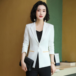 Professional small suit jacket for Women 2020 Autumn New Korean style tight waist casual all-matching women's black suit tooling