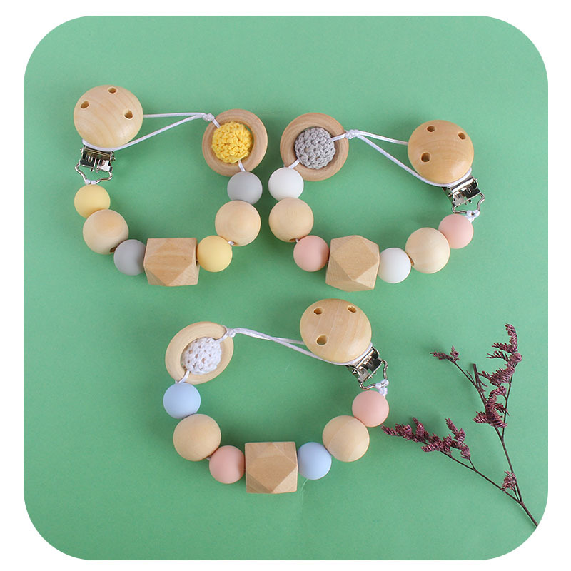 Suministros de bebé creativo planeta juguete Hemu chupete clip bebé calmante silicona molar chupete cadena anti-gota cadena