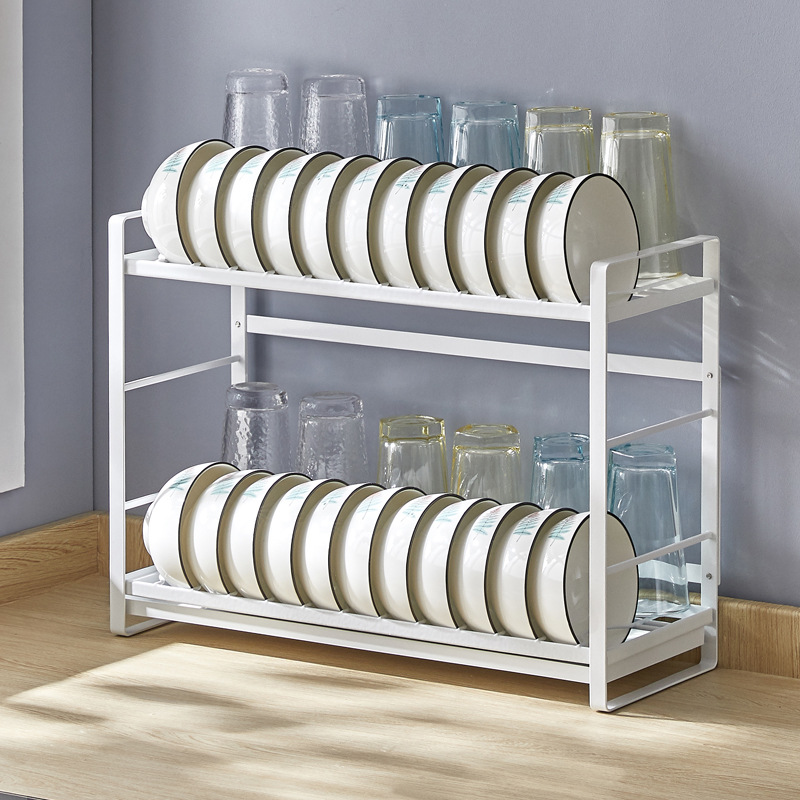 厨房置物架碗碟沥水架可调节调味品置物架汤锅架刀架筷子篓砧板架