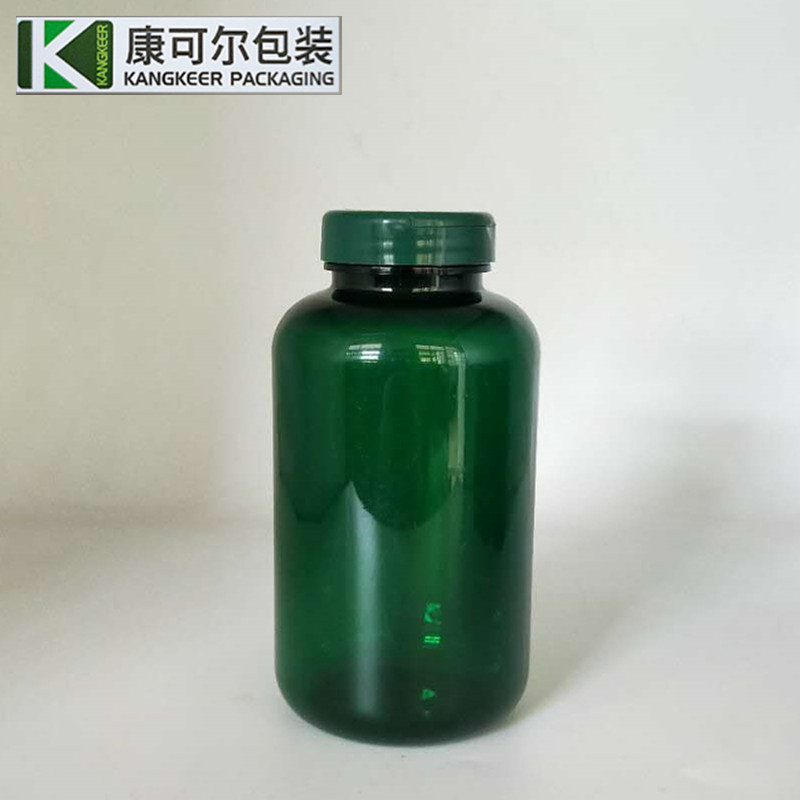 天津塑料瓶PET材质750ml保健品瓶胶囊瓶绿色塑料瓶鱼油瓶片剂瓶