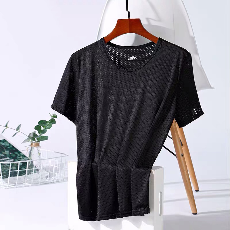 Malla manga corta: negro