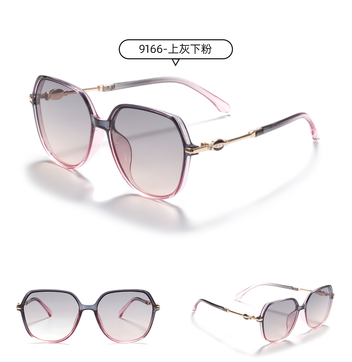 Round Fashion Korean Retro Sunglasses display picture 3