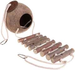 Coconut Shell Bird Nest Amazon Hot Sale Parrot Bird Cage Accessories Bird Toys Parrot Chew Toys