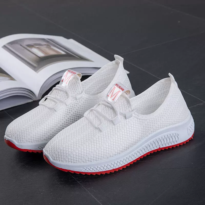 Y спортивная обувь, летняя сетчатая дышащая новая мягкая подошва, универсальная сетчатая обувь для мам в Пекине, повседневная нескользящая обувь