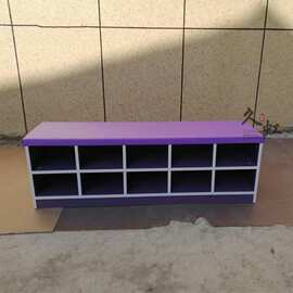 幼儿园鞋柜早教中心儿童软包鞋架可坐软包换鞋凳培训班舞蹈室柜