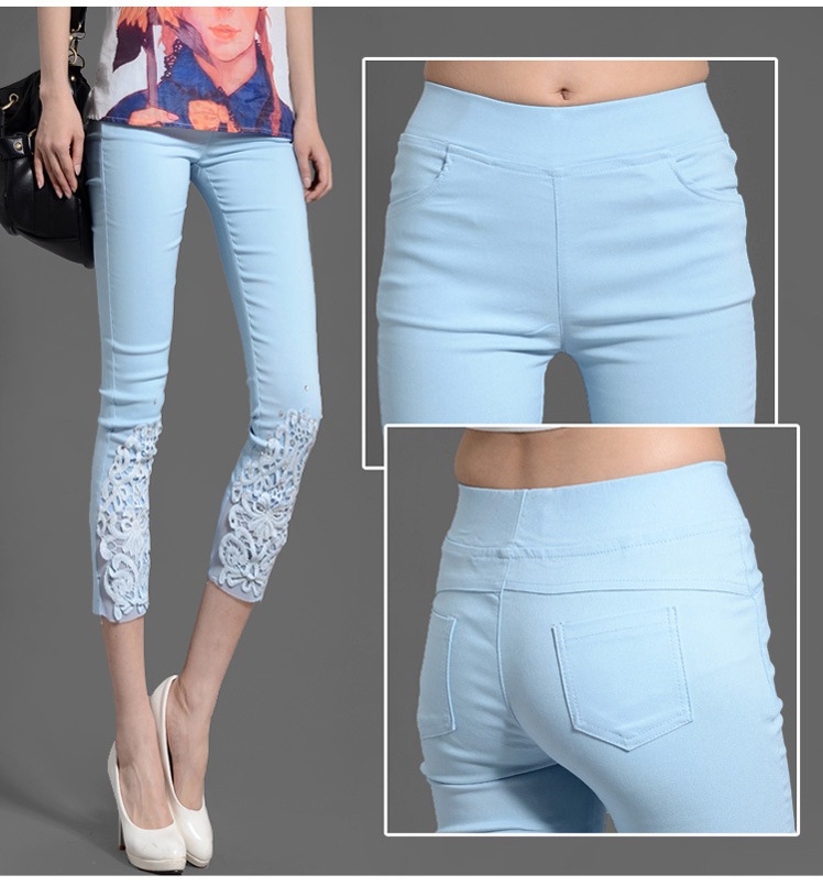 Pantalon léger femme en coton - Ref 3429925 Image 6