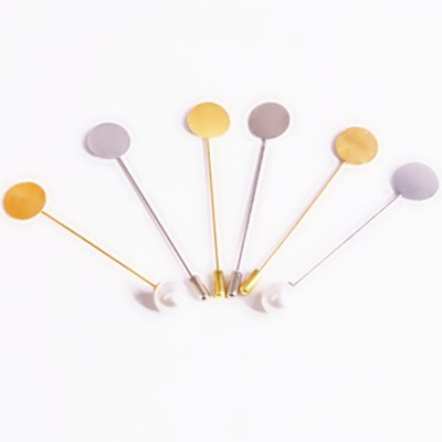 韩版圆片插花针服饰珍珠插针批发简约胸花饰品保险针方走光胸针