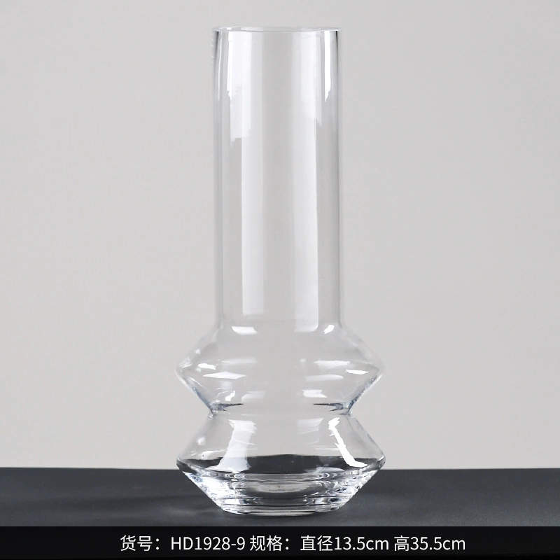 Glass geometric decorations, home decor, simple and elegant design