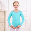 Children's winter mini-skirt, dancing sports clothing for early age, with short sleeve, autumn