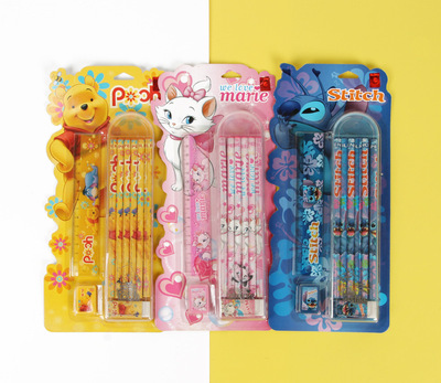 School season Children pencil Ready Stand up 4 sets of suits