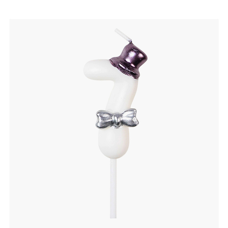 Príncipe Princesa forma creativa vela de cumpleaños Internet celebridad arco decoración de la torta de los niños años de edad diseño de la fiesta