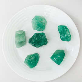 绿萤石原石扩香石 无火香薰水晶原石 矿物标本摆件 鱼缸装饰