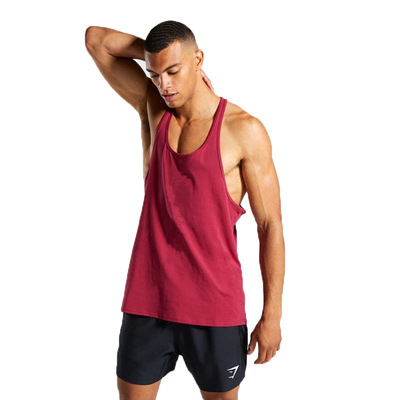 Cross border Europe and America Bodybuilding motion vest Shoulder strap summer Sweat Ouma Muscular vest One piece On behalf of