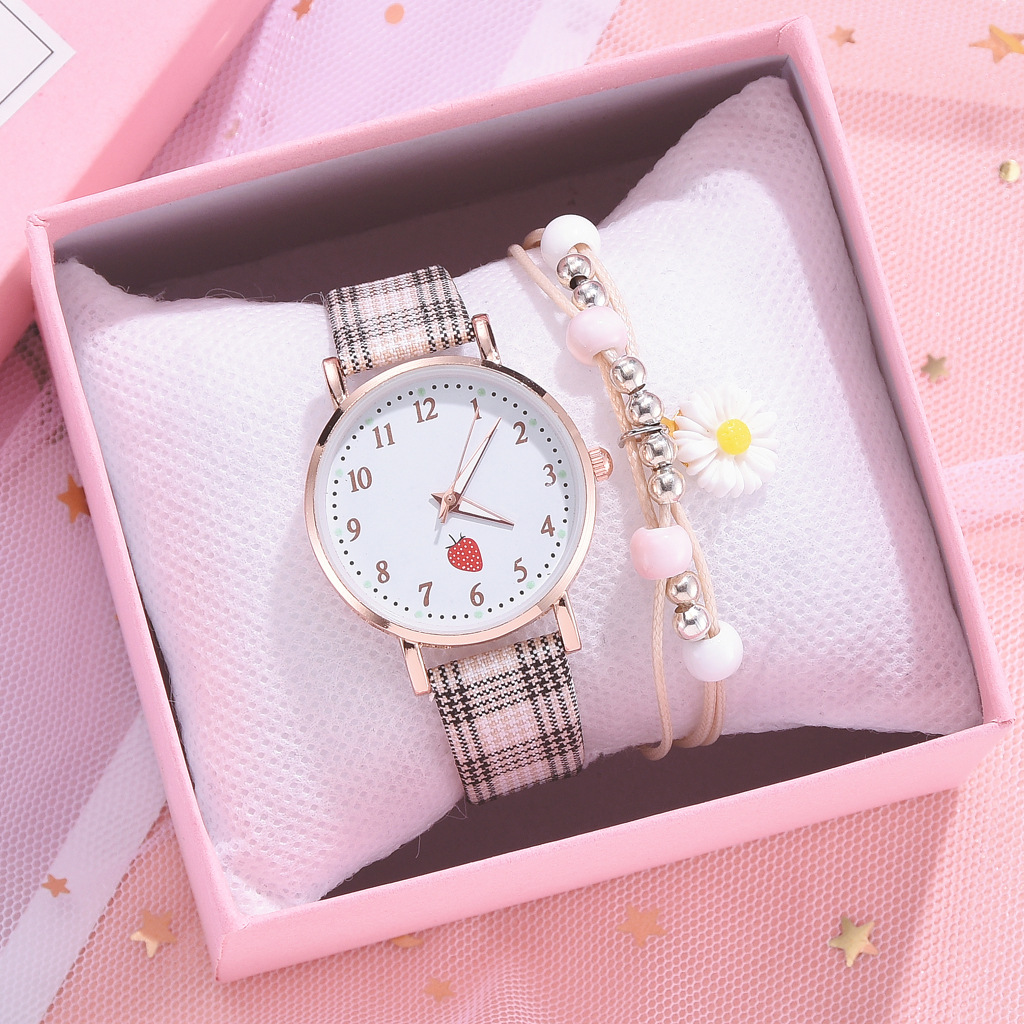 Casual Plaid Buckle Quartz Women's Watches display picture 17