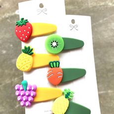 Ensemble D'épingles À Cheveux Pour Enfants À La Crème Glacée Aux Fruits De Dessin Animé En Gros Nihaojewelry display picture 2