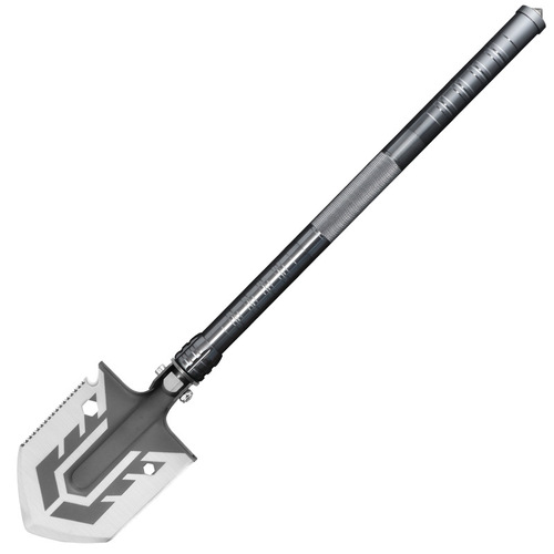 Multi-functional outdoor tool, flint lighter, camping survival equipment, foldable shovel, camping fishing shovel