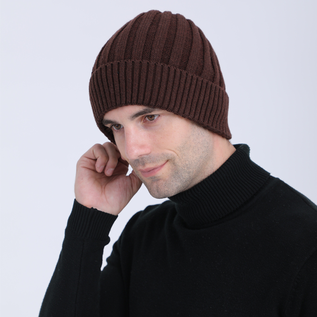 Berretto beanie in maglia di lana per uomo e donna_voghion.com