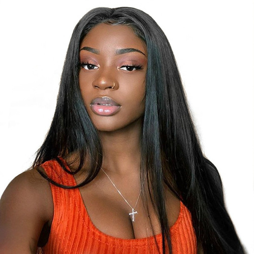 Amazon new wig women's long straight hair long straight wigs African fashion foreign trade chemical fiber headgear
