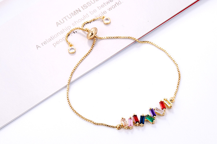 fashion personality seven-color rainbow bracelet