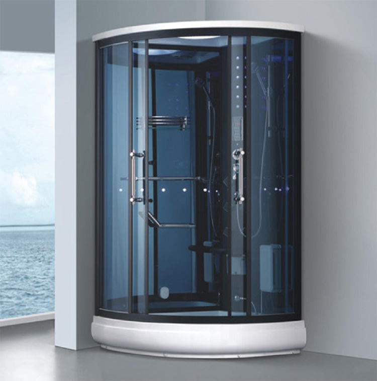 Aowo vapor Hotel ducha partición baño casa integrada con vidrio cerrado en forma de abanico baño ducha