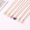 Cross -border thermal sale ing atmosphere color acrylic butterfly necklace ear ring fresh, simple butterfly ear buckle female