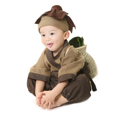 漢服の男の子と子供の時代劇の男の子と女の子の国学の本の子供の服装の小僧の服の演出服の幼児の赤ちゃんの子供