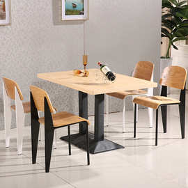 一桌四椅组合学校餐厅饭店员工食堂餐桌椅小吃店快餐桌椅批发