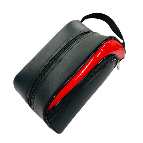 Cross-border best-selling golf shoe bag, outdoor sports shoe bag, sneaker bag, dustproof litchi pattern PU material, three colors available