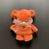 Cute coral multicoloured towel from pearl, factory direct supply, with little bears, wholesale