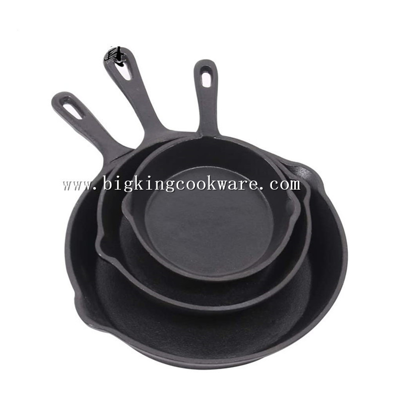 Sartén tradicional de hierro fundido sartén de carne sartén antiadherente mini horno de Cocina de Inducción de gas disponible