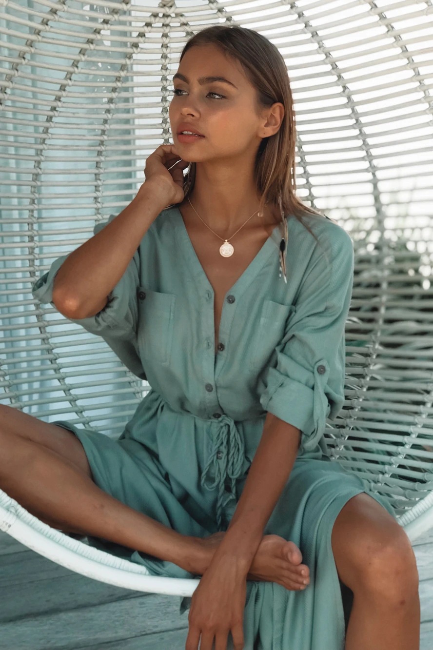Straps Design Simple Style Style Women's Solid Color Simple Style Cover Ups