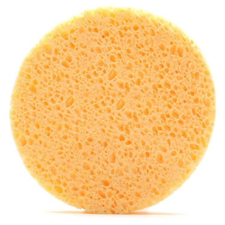 Factory direct natural clean wood pulp cotton clean face sponge exfoliating paddle Cotton a generation of hair