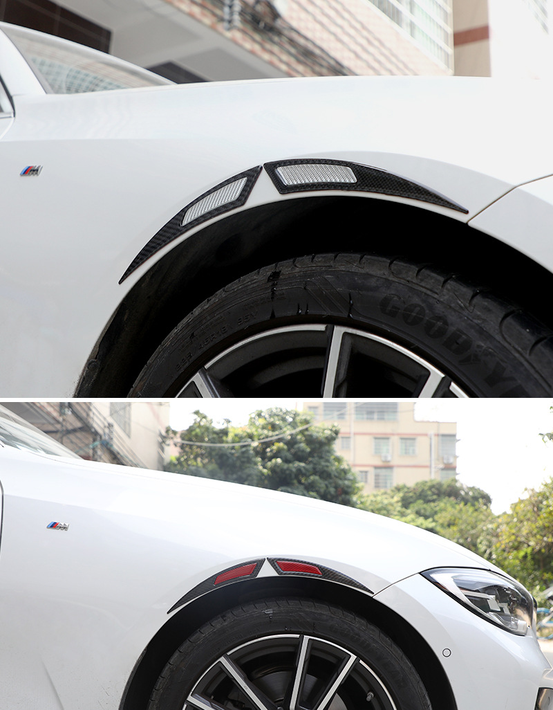 New car wheel eyebrow anti-collision strip modified Universal real carbon fiber anti-collision anti-scratch anti-dripping anti-collision sticker decorative strip