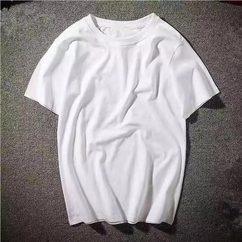 220g棉日本加厚厚实纯色短袖打底衫白T恤纯白t桖精梳棉男女Tee-阿里巴巴