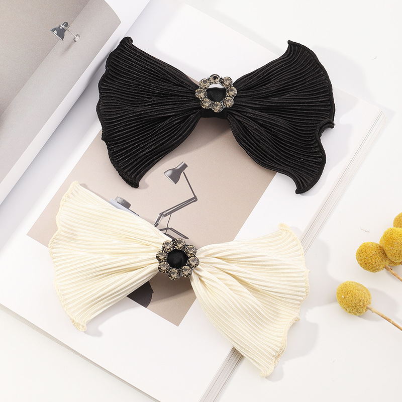 Black Bow Lace Hairpin display picture 1
