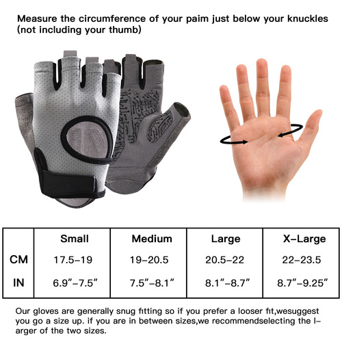 Fitness gloves for men and women, equipment training, horizontal bar pull-ups, half-finger non-slip breathable cycling gloves