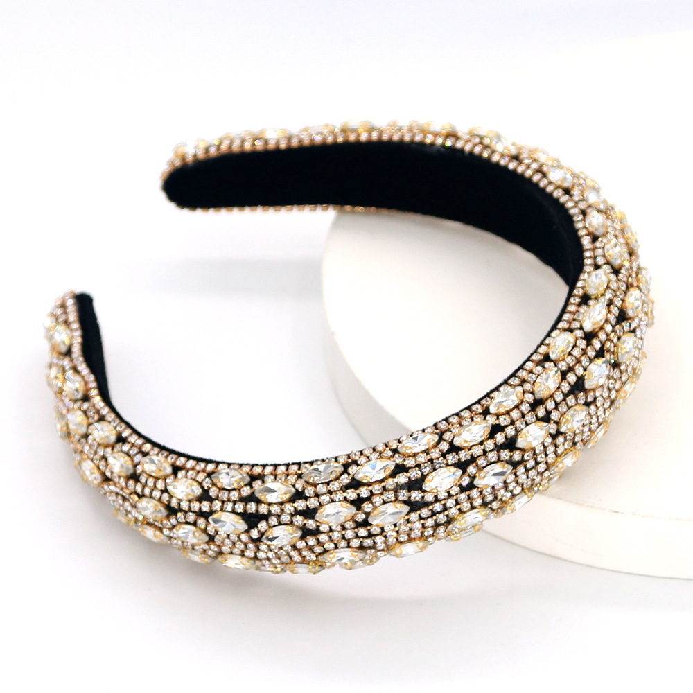 Baroque Diamond Pearl Headband display picture 8