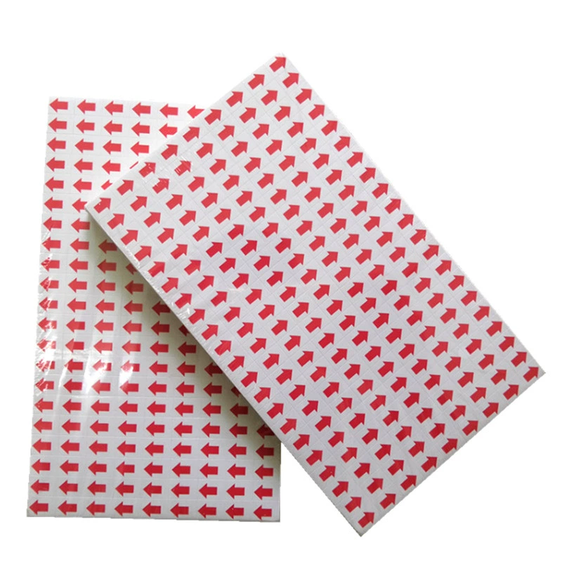 Дефектная переделка Этикетка Бумага дефектный стикер неквалифицированные наклейки ремонт Красная стрелка клей наклейка оптом