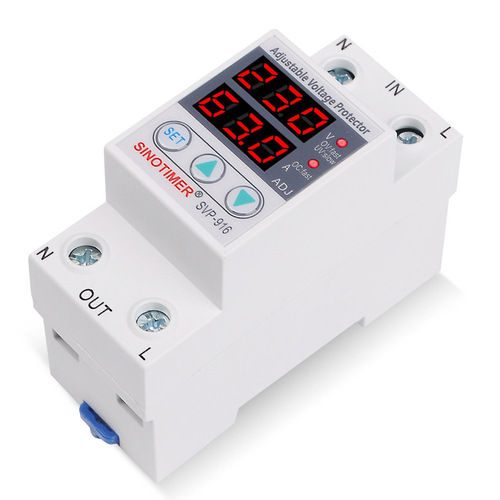 SVP-916 40A 63A 80A adjustable self-repairing intelligent over and under voltage protector current limit delay 220V