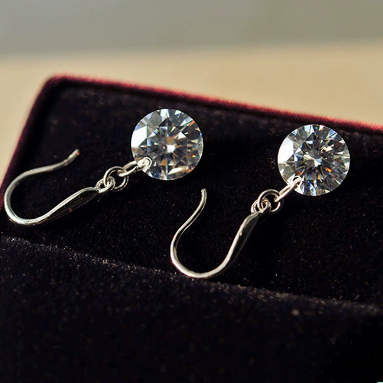 Модный драгоценный камень,钻 diamond, длинные серьги, корейский стиль, яркий запоминающийся стиль, оптом