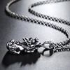 Brand necklace hip-hop style stainless steel, accessory, internet celebrity, European style