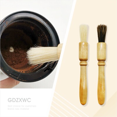 厂家现货木柄咖啡研磨刷咖啡磨豆机毛刷烧烤刷猪鬃毛咖啡粉清洁刷|ms