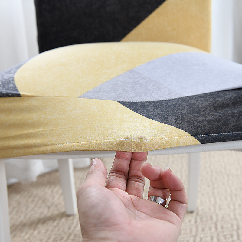 跨境亚马逊欧式印花椅子套罩家用通用半包连体酒店弹力餐椅套批发