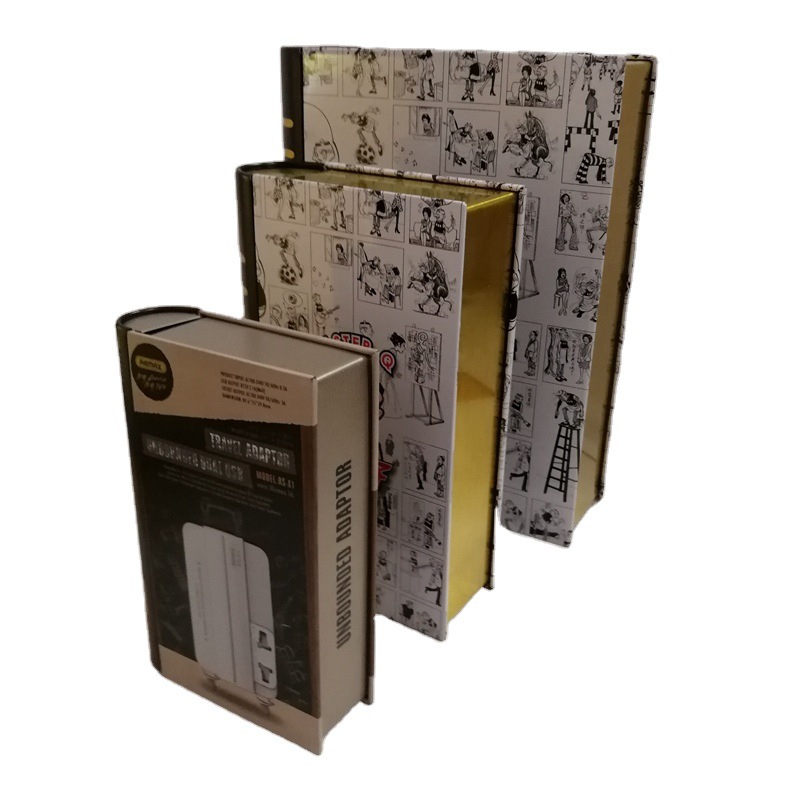 磨砂书形包装铁盒礼盒马口铁形状化妆品供应书本盒