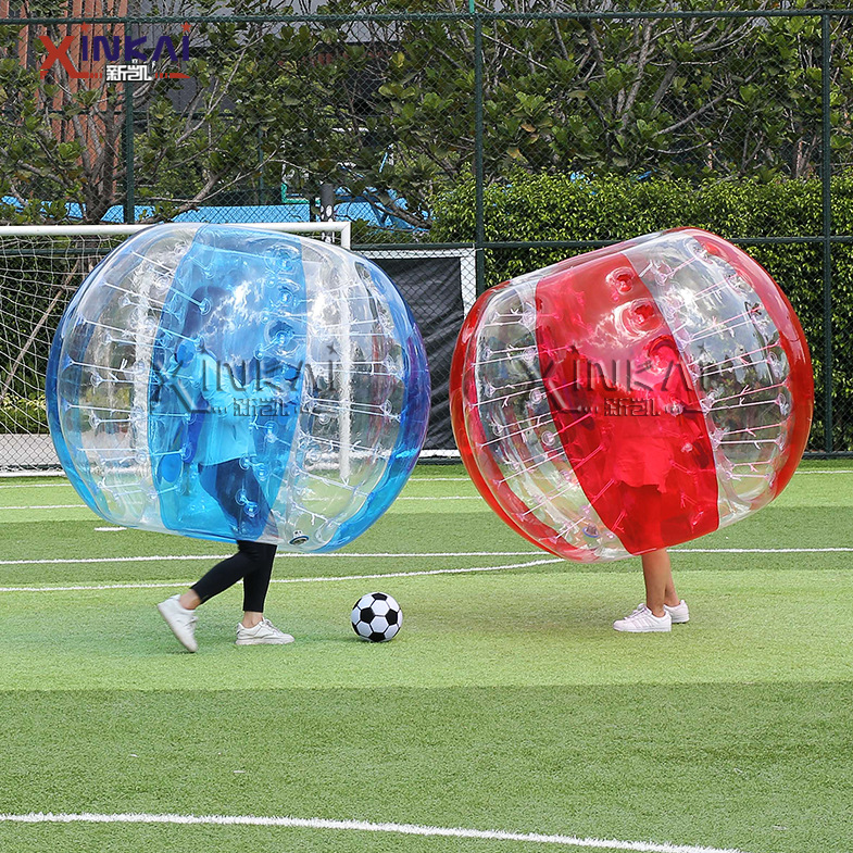 工厂定制足球运动充气透明球 户外团建充气碰碰球 泡泡充气悠波球