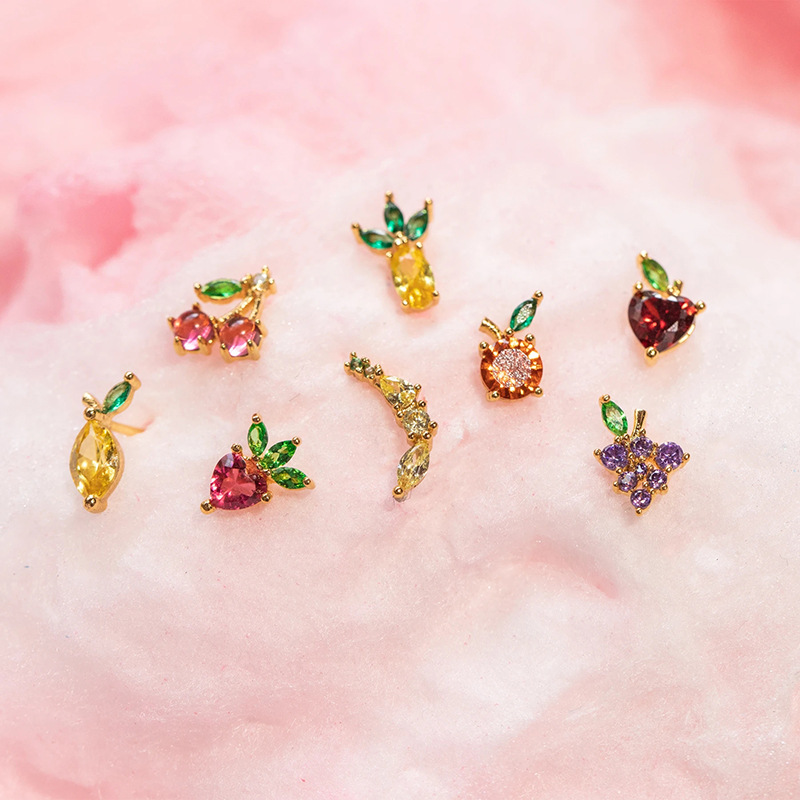 Whoesale Tropical Fruit Earrings Women's Diamond Earrings Nihaojewelry display picture 8