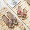 Summer slippers suitable for men and women, non-slip breathable slide for beloved indoor for pregnant